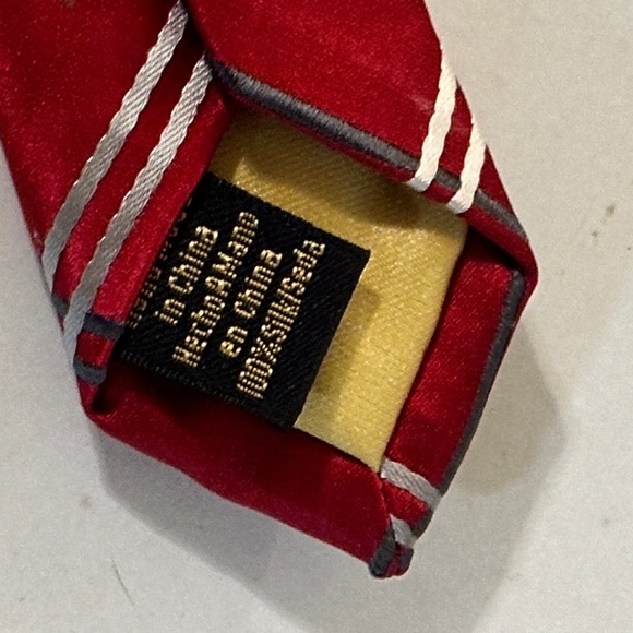 Donald J. Trump Signature Collection Men Donald J Trump Signature Collection Silk Necktie Mens Formal Argyle Red Gold Tie